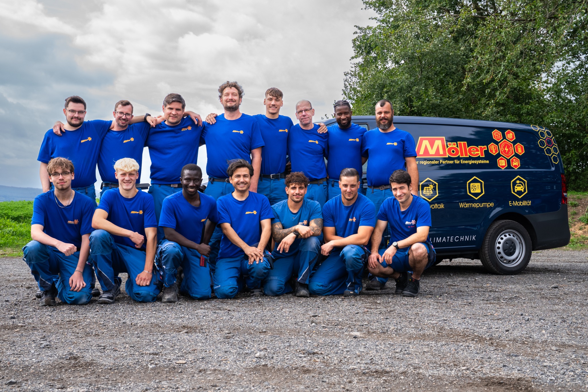 Das Elektriker-Team von Möller Gebäudetechnik