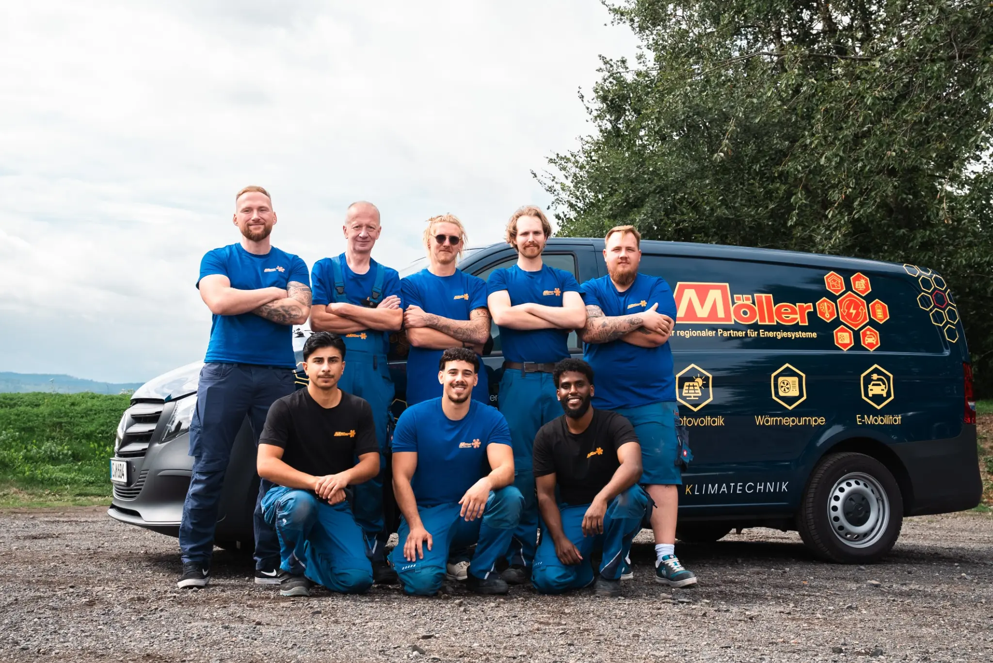 Anlagenmechaniker-Team von Möller Gebäudetechnik