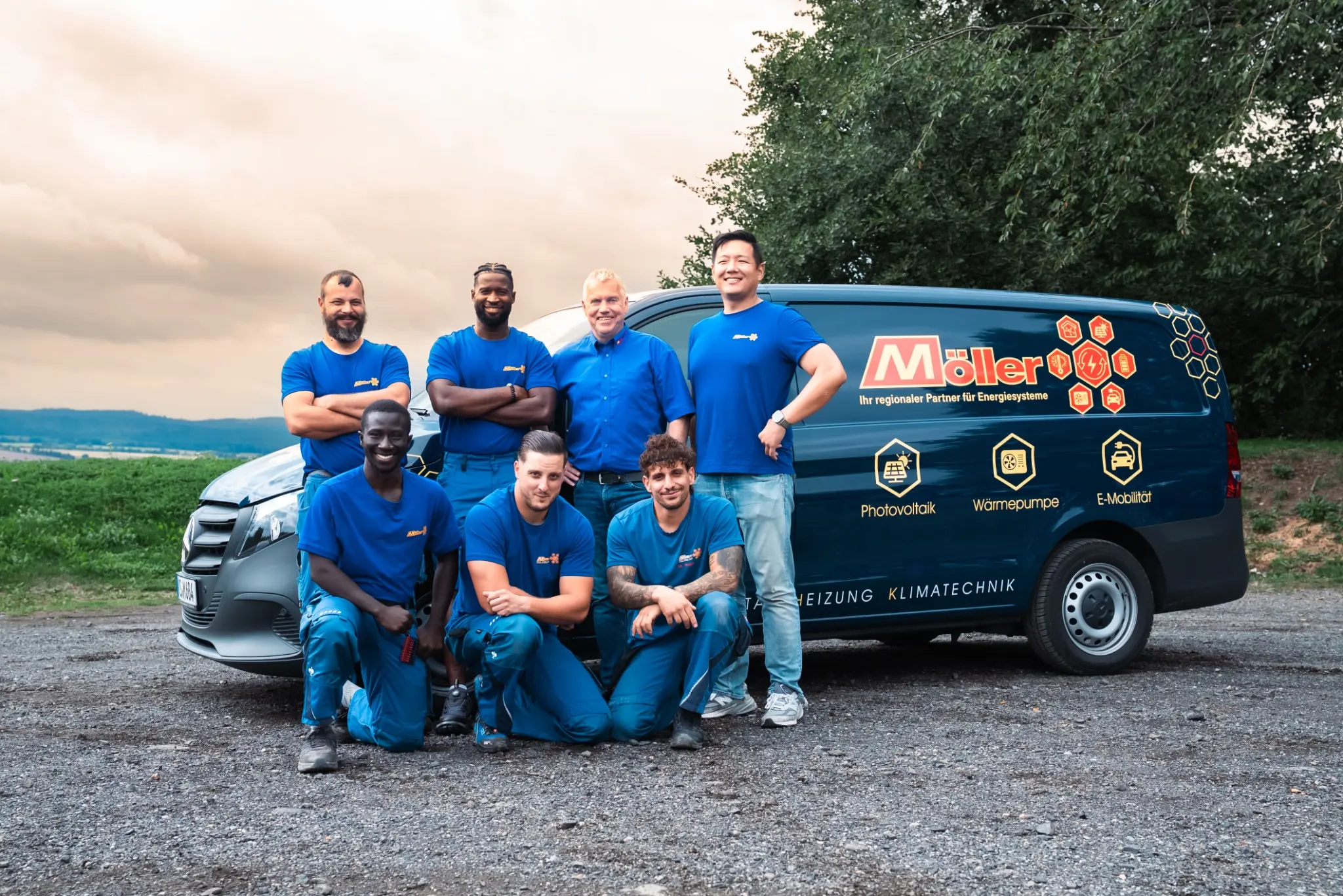 Team für die Ausbildung zum Anlagenmechaniker SHK bei Möller