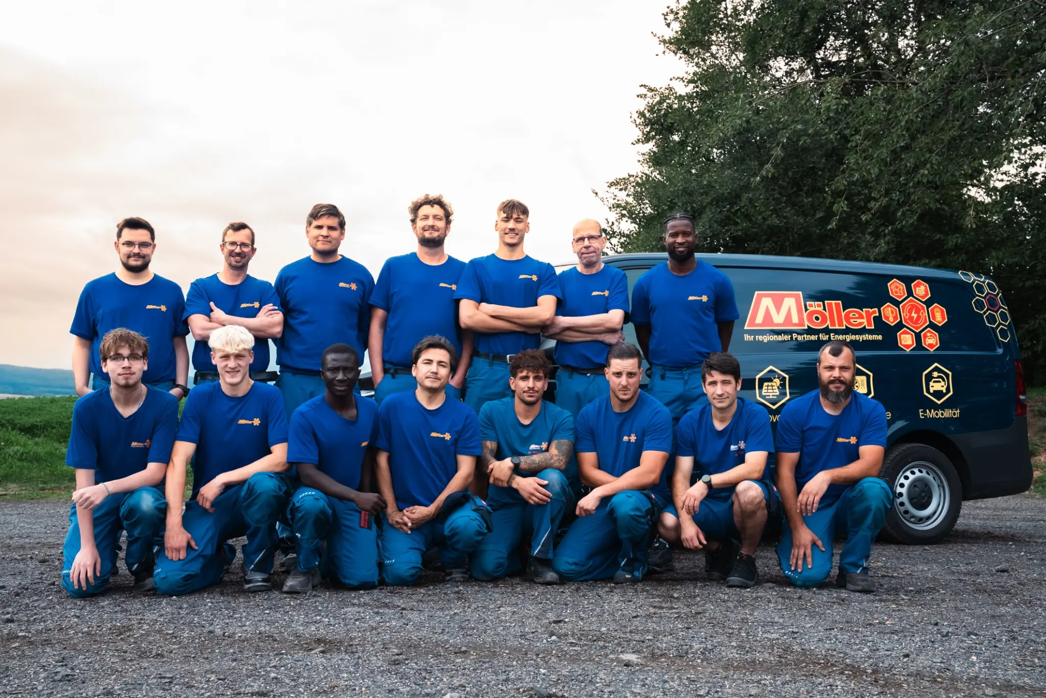Elektroniker-Team von Möller Gebäudetechnik