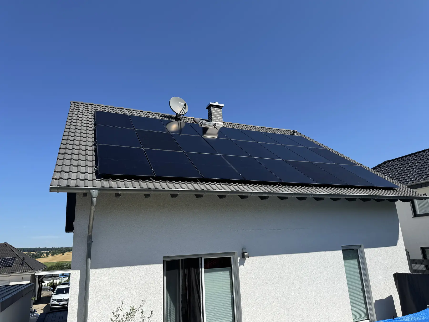 Von Möller installierte Photovoltaikanlage auf einem Wohnhaus