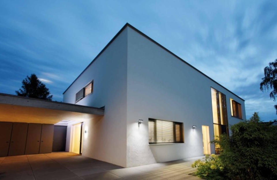 Aussenbeleuchtung bei Möller Gebäudetechnik in Niestetal